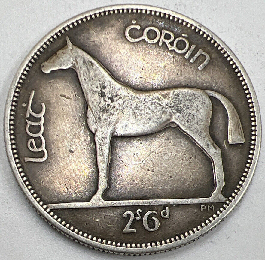 1934 Horse Half Crown | Irish Silver Coin | Very Collectable Grade | a771