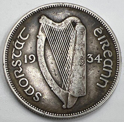 1934 Horse Half Crown | Irish Silver Coin | Very Collectable Grade | a771