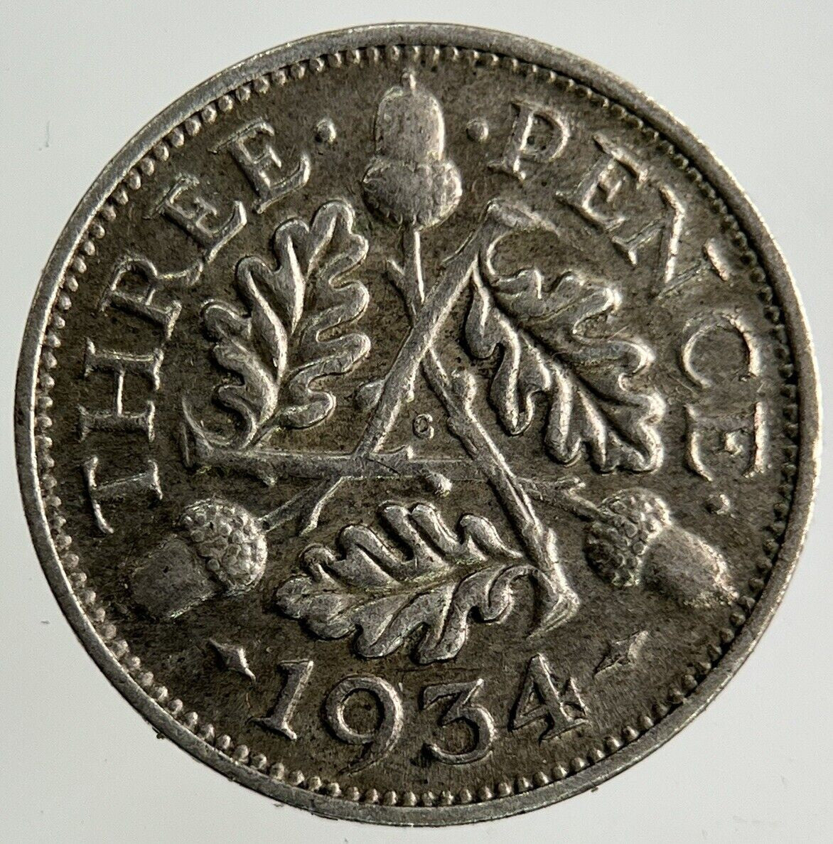 1934 George V Threepence Silver Coin | Fine Collectable Grade