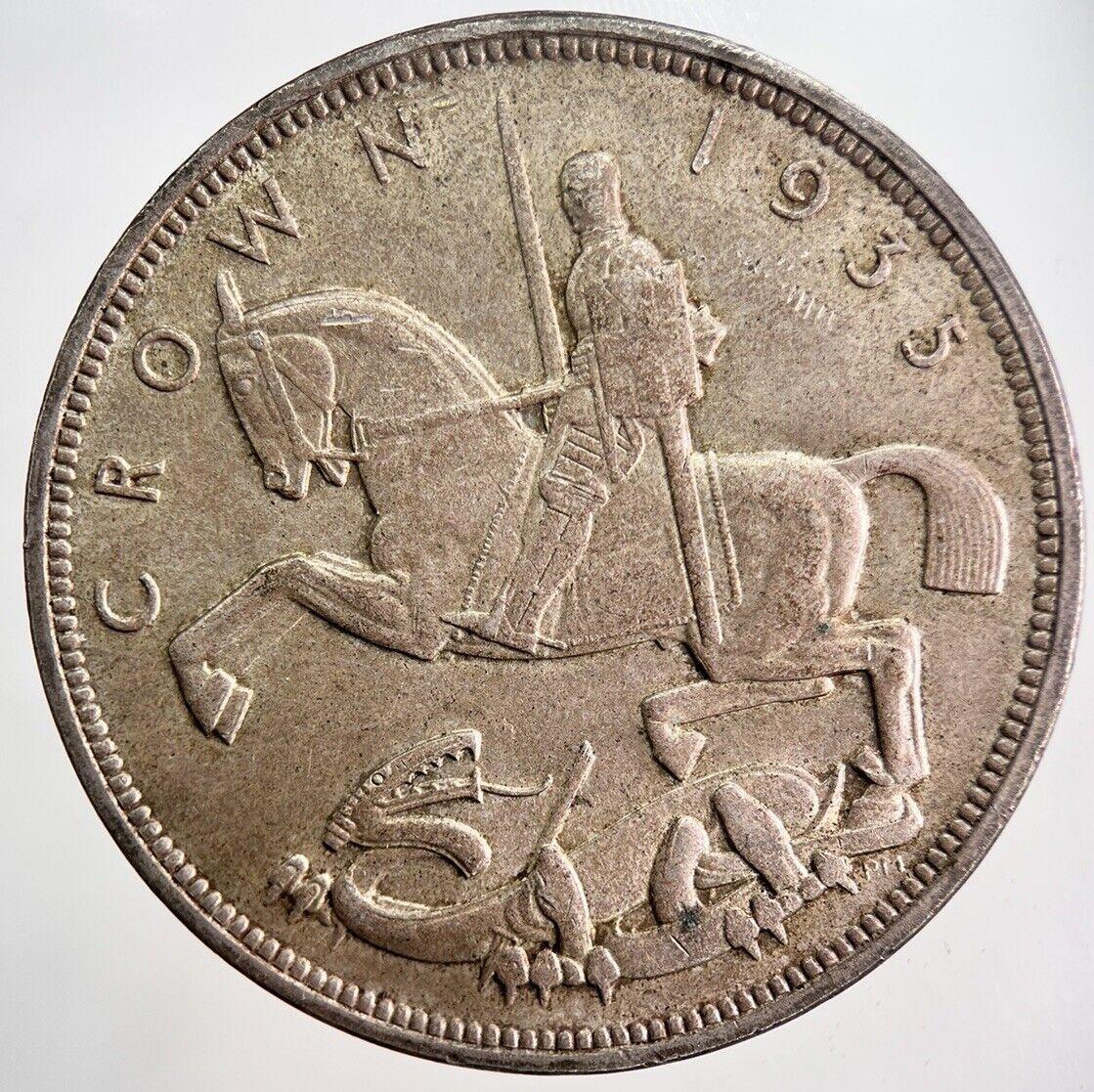 1935 George V Crown Silver Coin | Fine Collectable Grade | a1316