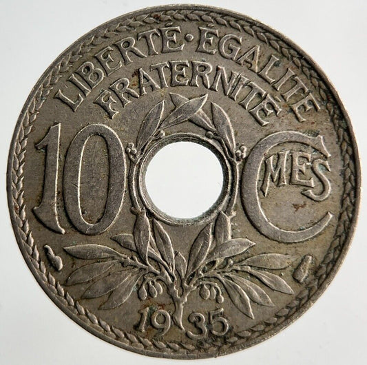 1935 France 10 Centimes Coin | Fine Collectable Grade
