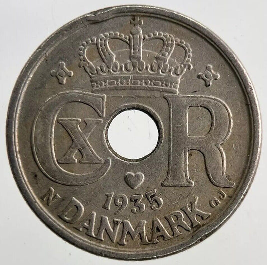 1935 Denmark 10 Ore Coin | Fine Collectable Grade