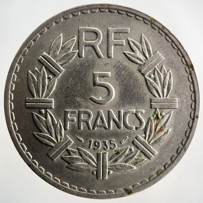 1935 France 5 Francs Coin | Fine Collectable Grade
