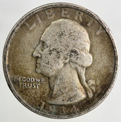 1934 US USA Quarter Dollar Silver Coin | Collectable Grade