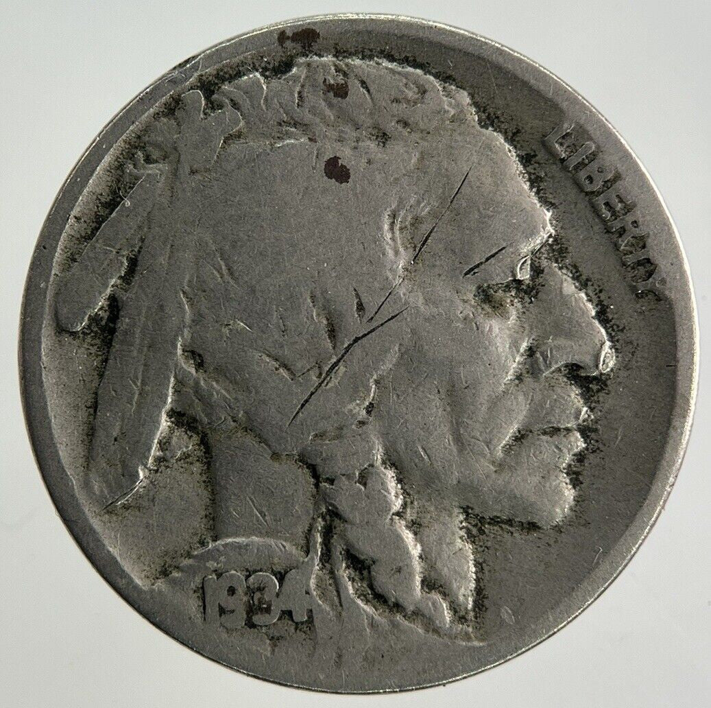 1934 US USA Buffalo Nickel Coin | Collectable Grade