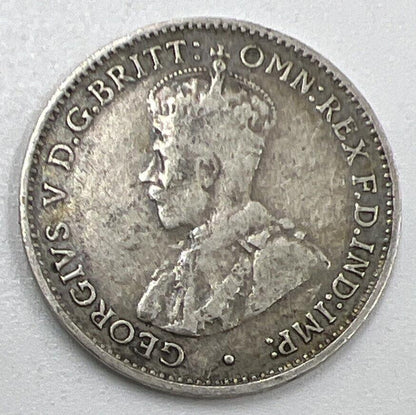 1934 Threepence Australia Silver Coin | Collectable Grade | a801