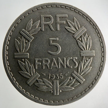 1935 France 5 Francs Coin | Fine Collectable Grade
