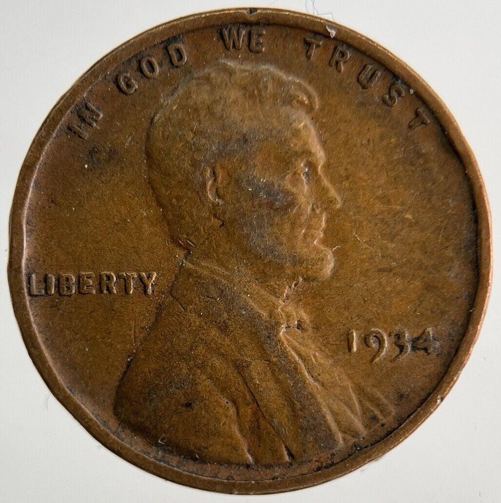 1934 US USA One Cent Coin | Fine Collectable Grade