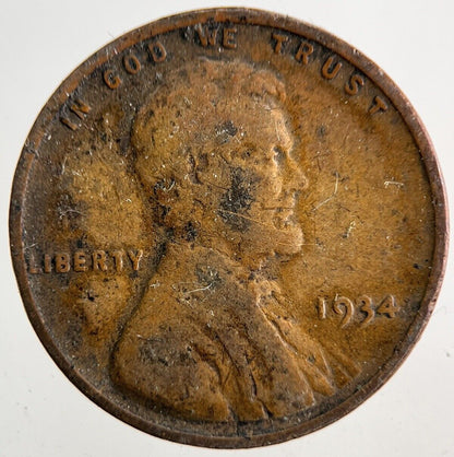 1934 US USA One Cent Coin | Collectable Grade