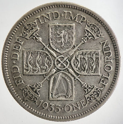 1935 George V Florin Silver Coin | Fine Collectable Grade