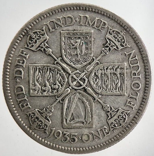 1935 George V Florin Silver Coin | Fine Collectable Grade