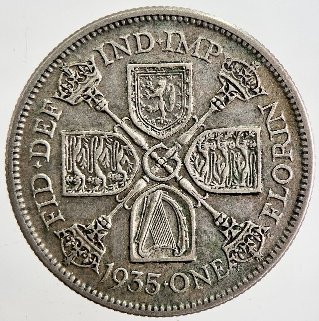 1935 George V Florin Silver Coin | Fine Collectable Grade | a4754