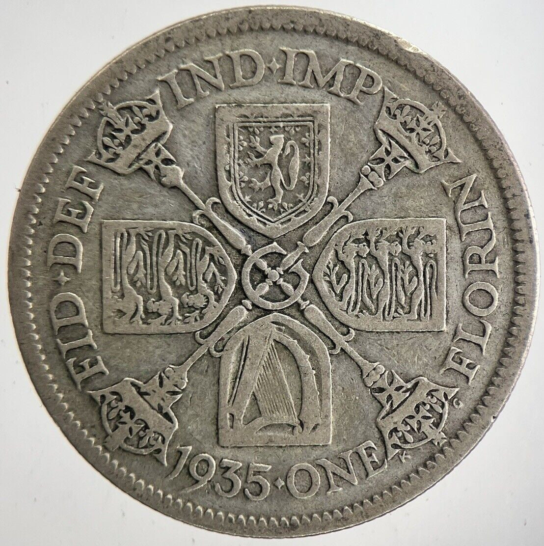 1935 George V Florin Silver Coin | Fine Collectable Grade