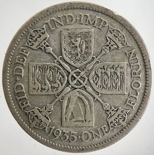 1935 George V Florin Silver Coin | Fine Collectable Grade