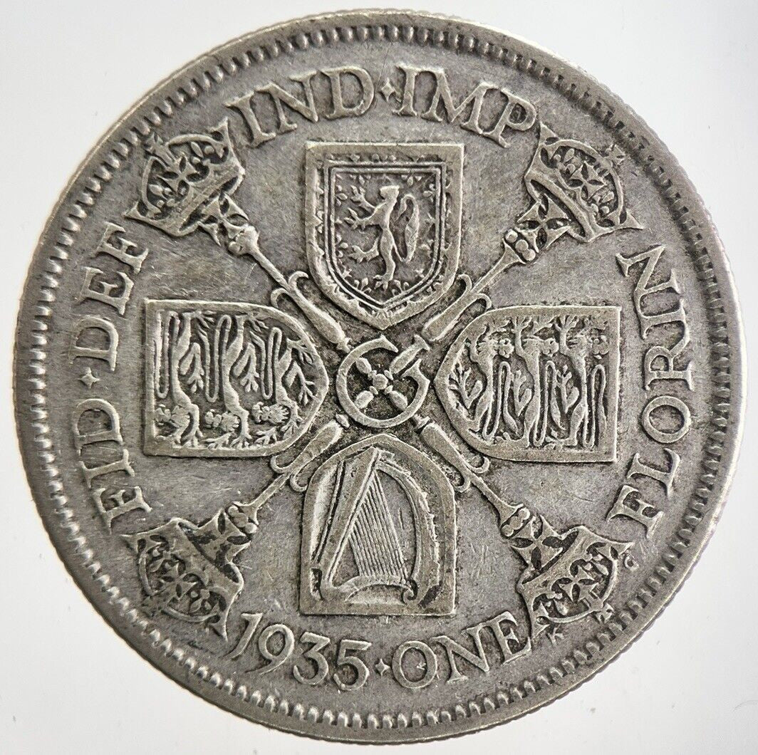 1935 George V Florin Silver Coin | Fine Collectable Grade