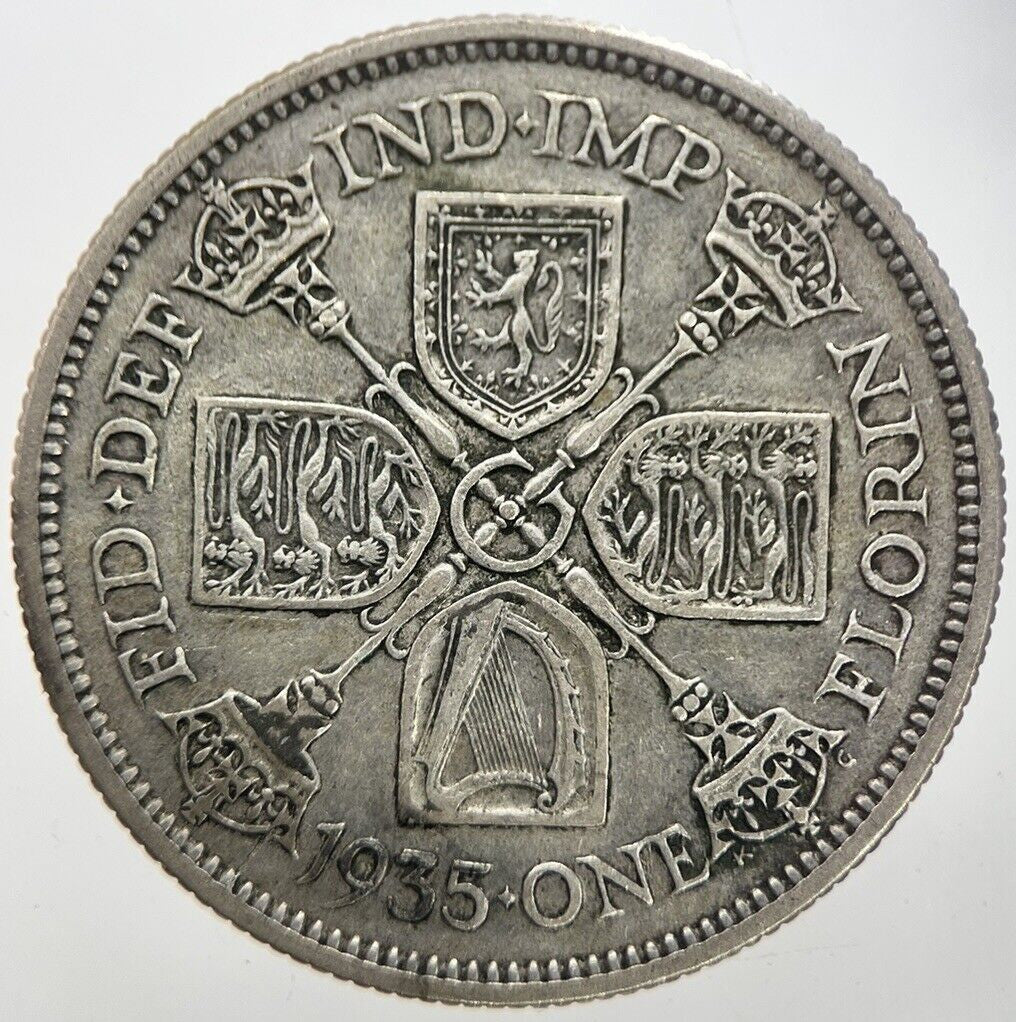 1935 George V Florin Silver Coin | Fine Collectable Grade | a7273