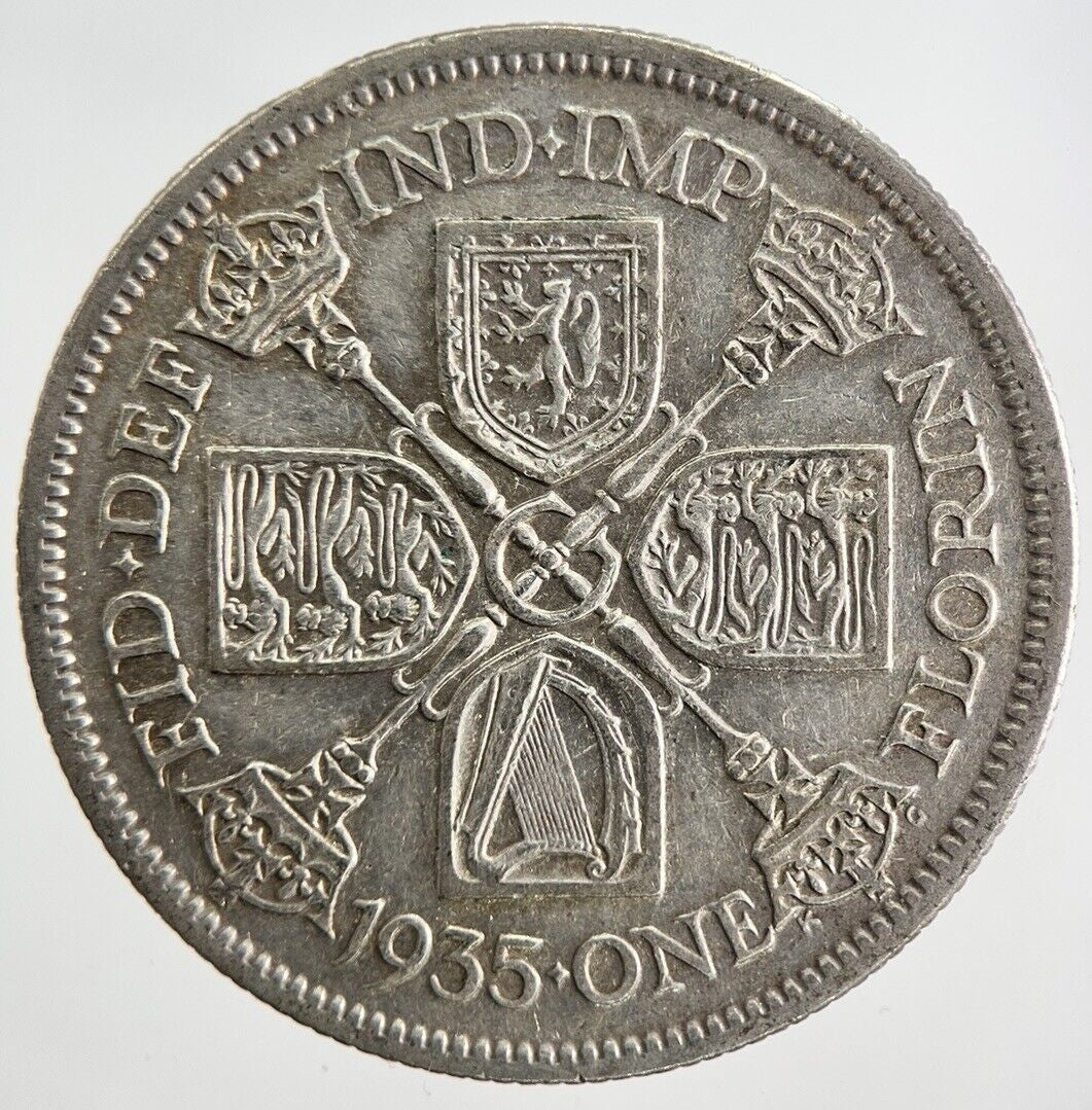1935 George V Florin Silver Coin | Fine Collectable Grade