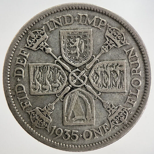 1935 George V Florin Silver Coin | Fine Collectable Grade