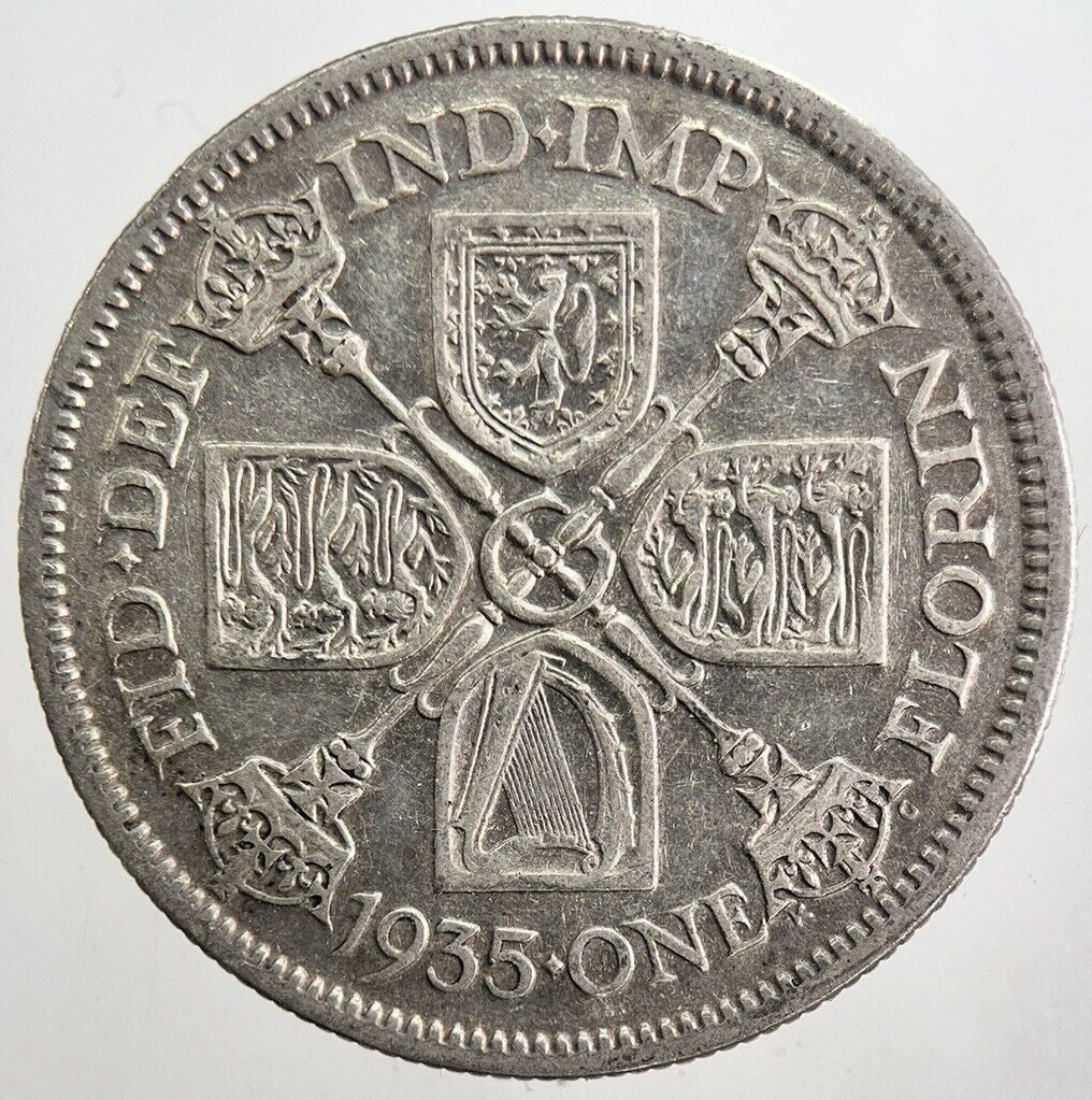1935 George V Florin Silver Coin | Fine Collectable Grade | a5760