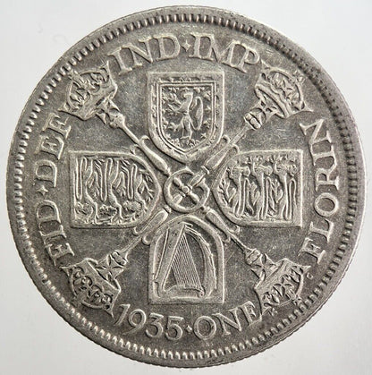 1935 George V Florin Silver Coin | Fine Collectable Grade | a5760