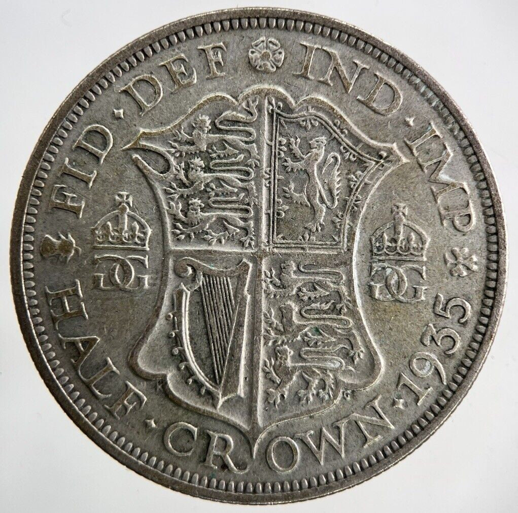 1935 George V Half-Crown Silver Coin | Fine Collectable Grade