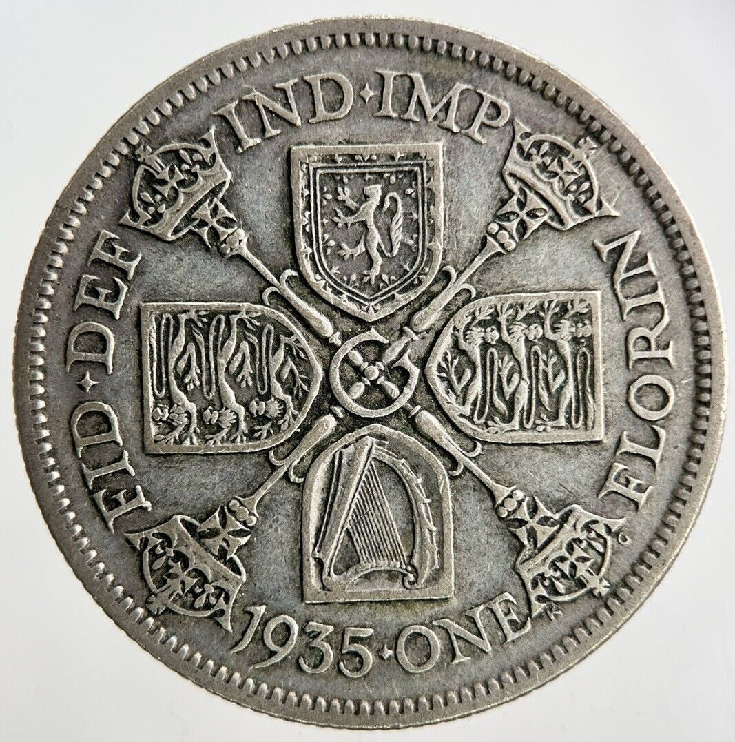 1935 George V Florin Silver Coin | Fine Collectable Grade