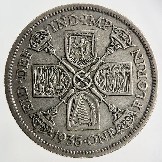 1935 George V Florin Silver Coin | Fine Collectable Grade