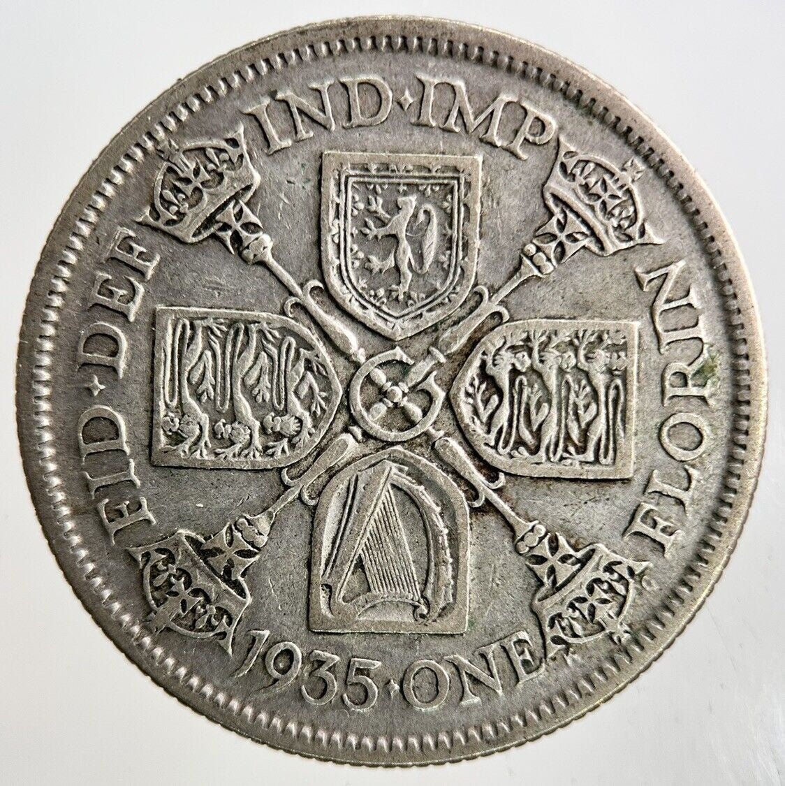 1935 George V Florin Silver Coin | Fine Collectable Grade