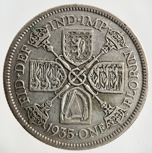 1935 George V Florin Silver Coin | Fine Collectable Grade