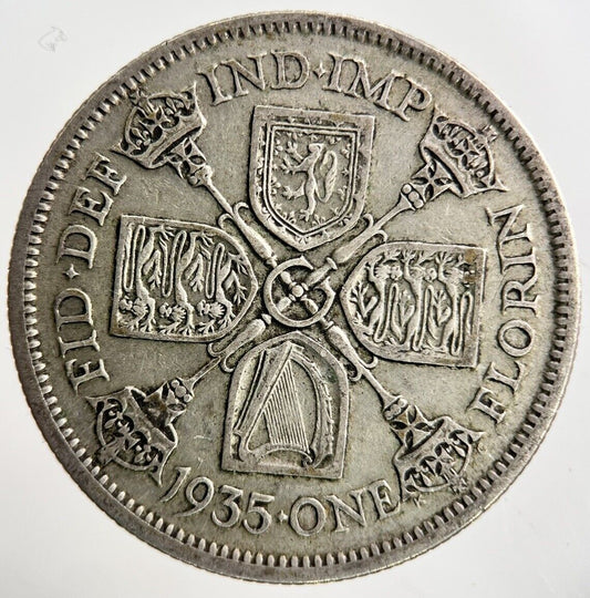 1935 George V Florin Silver Coin | Fine Collectable Grade