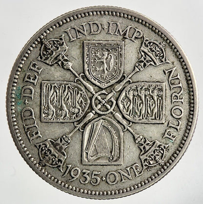 1935 George V Florin Silver Coin | Fine Collectable Grade
