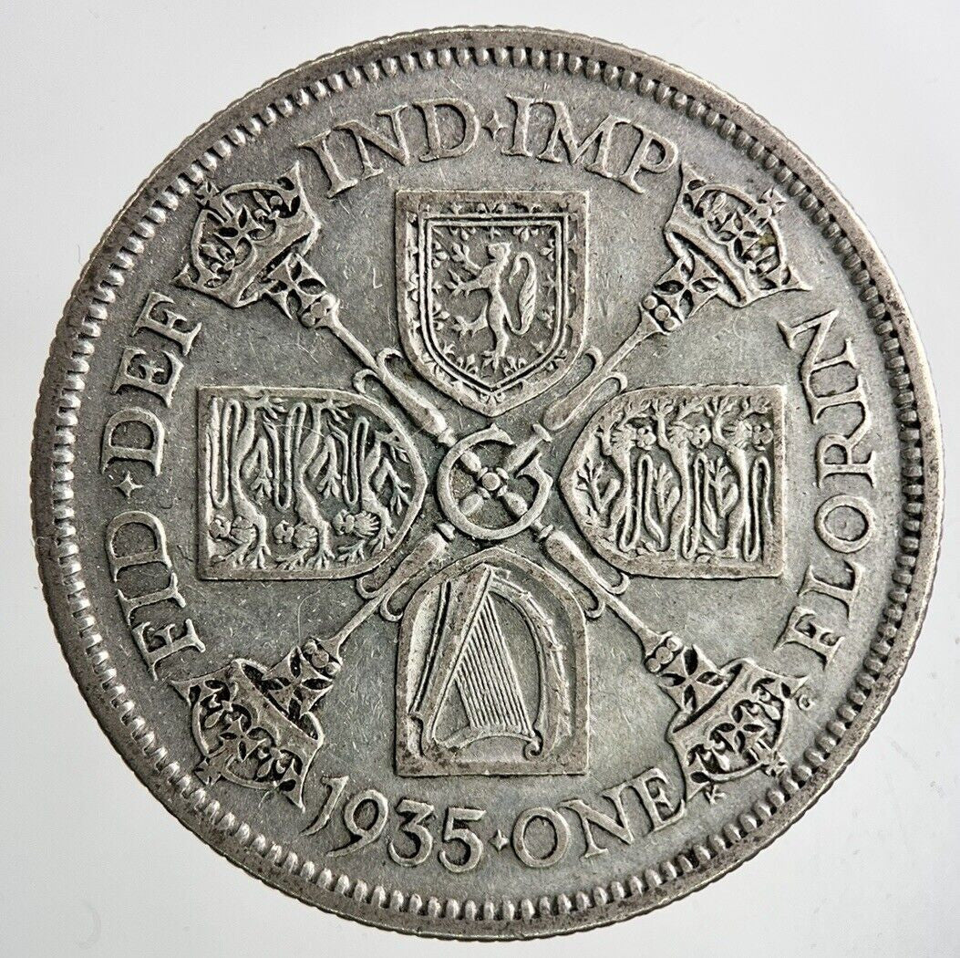 1935 George V Florin Silver Coin | Fine Collectable Grade