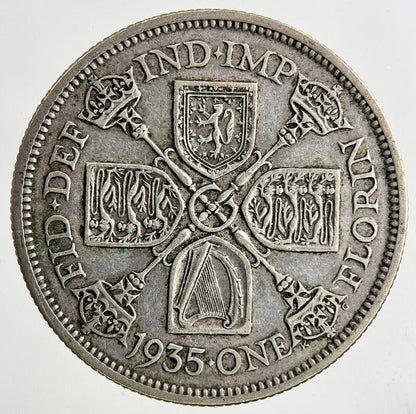1935 George V Florin Silver Coin | Fine Collectable Grade