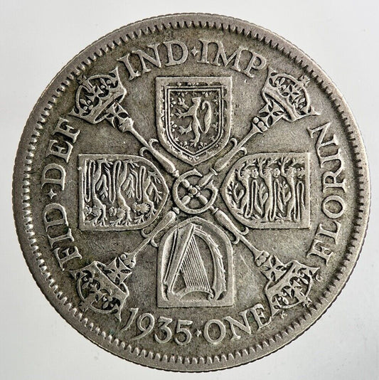 1935 George V Florin Silver Coin | Fine Collectable Grade