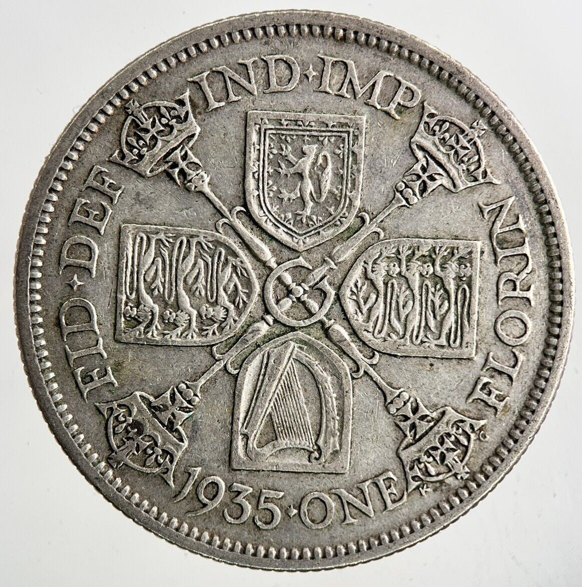 1935 George V Florin Silver Coin | Fine Collectable Grade