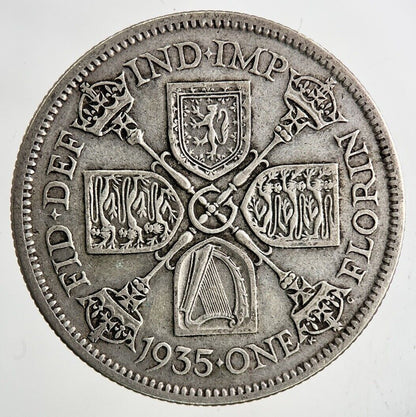 1935 George V Florin Silver Coin | Fine Collectable Grade