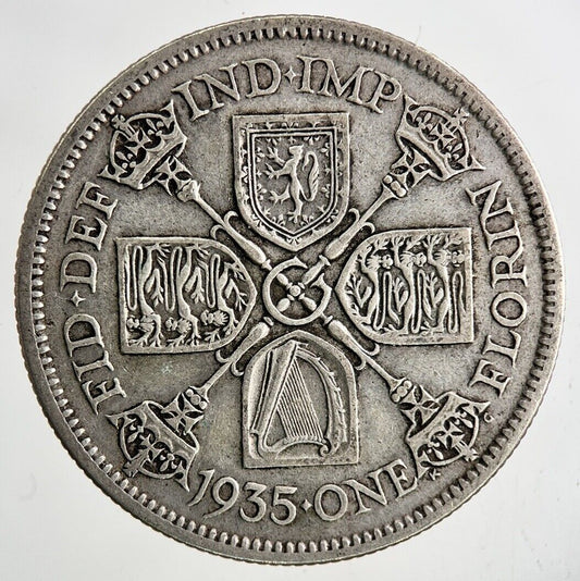 1935 George V Florin Silver Coin | Fine Collectable Grade