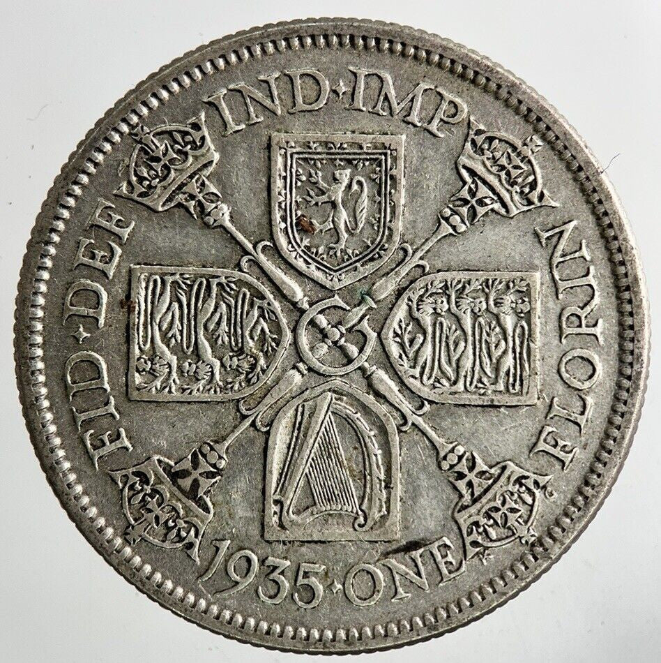 1935 George V Florin Silver Coin | Fine Collectable Grade