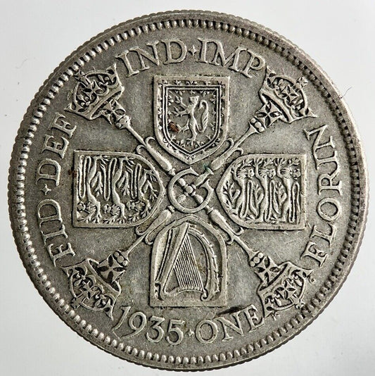 1935 George V Florin Silver Coin | Fine Collectable Grade