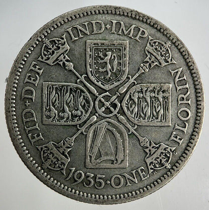 1935 George V Florin Silver Coin | Fine Collectable Grade
