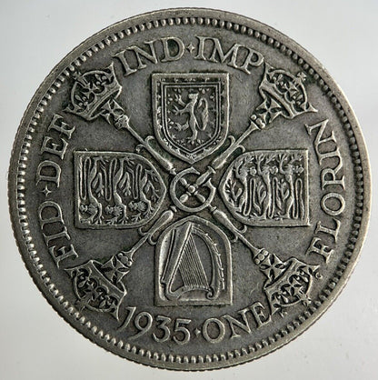 1935 George V Florin Silver Coin | Fine Collectable Grade