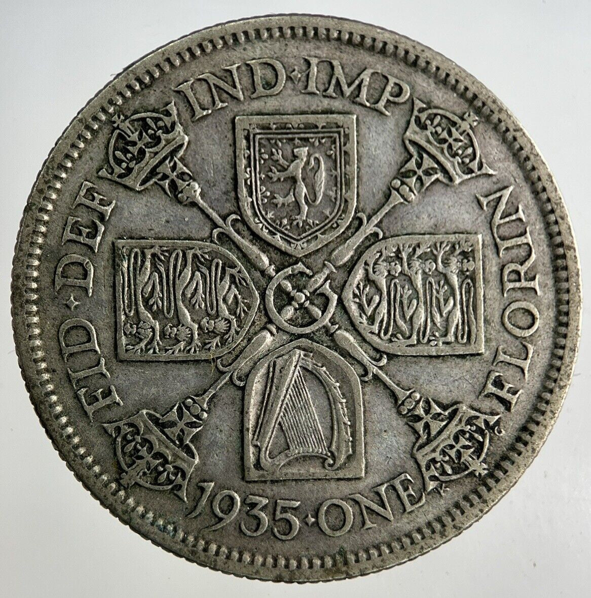 1935 George V Florin Silver Coin | Fine Collectable Grade