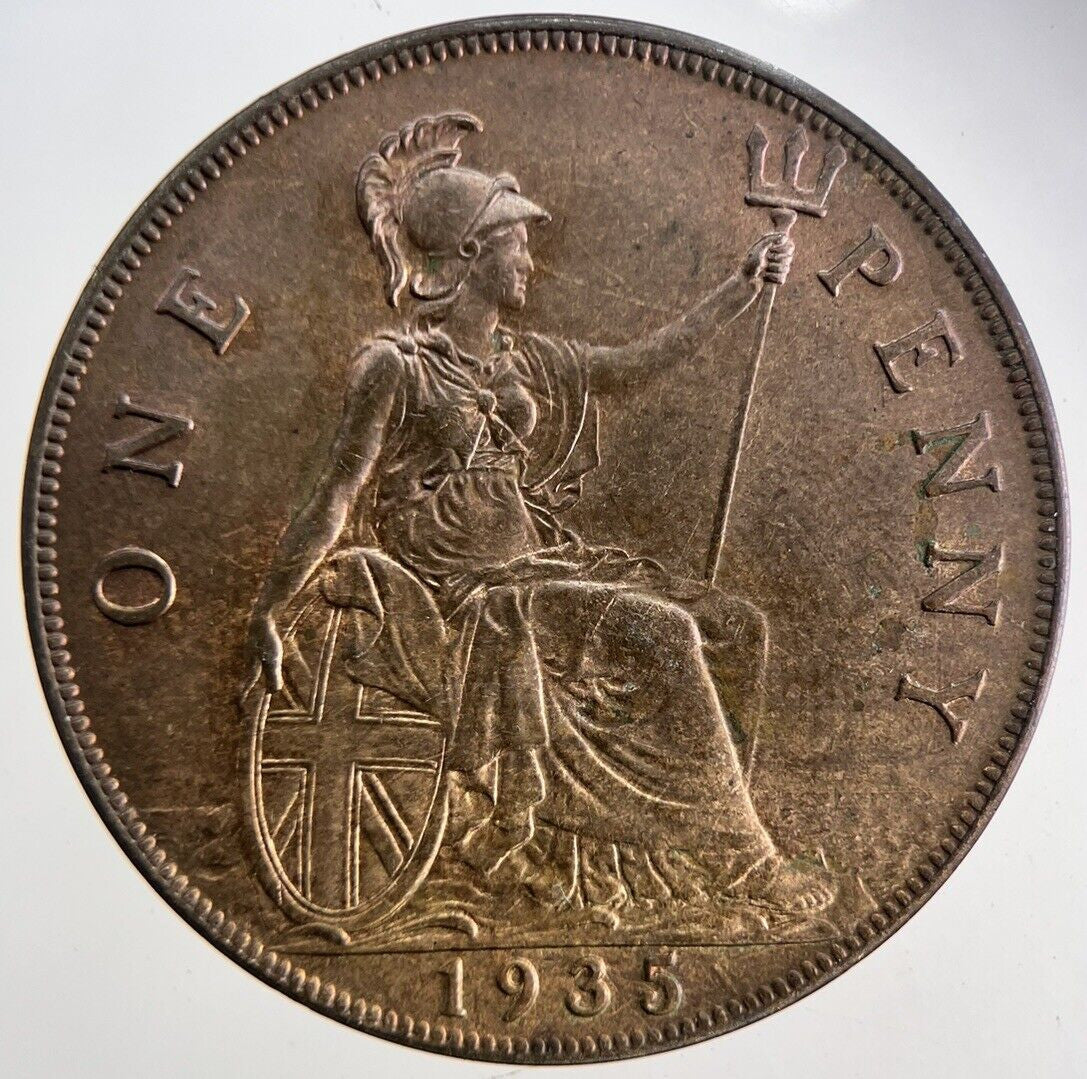 1935 George V One Penny Coin | Very High Grade