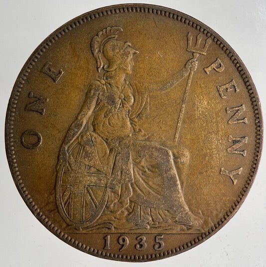 1935 George V One Penny Coin | Fine Collectable Grade