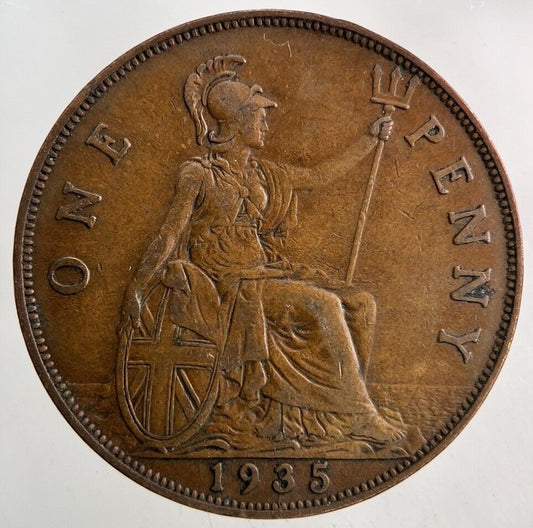 1935 George V One Penny Coin | Very High Grade