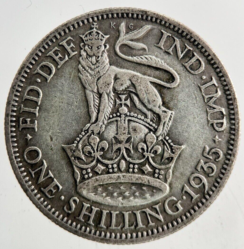 1935 George V One Shilling Silver Coin | Fine Collectable Grade