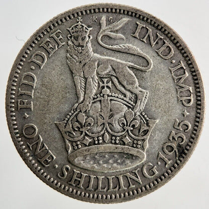 1935 George V Shilling Silver Coin | Collectable Grade