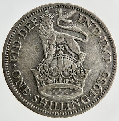 1935 George V Shilling Silver Coin | Collectable Grade
