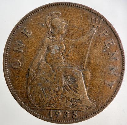 1935 George V One Penny Coin | Fine Collectable Grade
