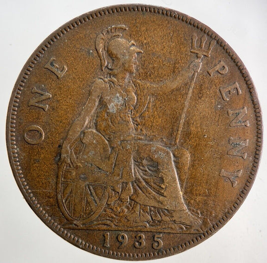 1935 George V One Penny Coin | Fine Collectable Grade